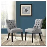 Modway Regent Fabric Dining Chair (Set of 2) - Light Gray Retail: $339.99