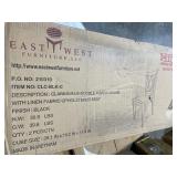 Clarksville Black Double X-back Chairs with Linen Fabric (Set of 2) Retail:$164.16