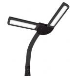 OttLite Dual Shade LED Floor Lamp with USB Charging Station Black -Retail $173.89