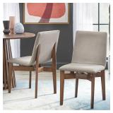 Lifestorey Pavia Dining Chair (Set of 2) Walnut Retail:$272.99