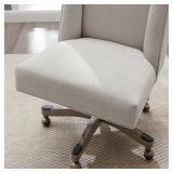 Linon Copper Grove Terrence Swivel Office Chair Natural -Retail $377.99