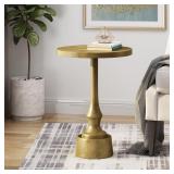 Fenkell Modern Handcrafted Aluminum Accent Table by Christopher Knight Home- Retail:$115.49