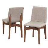 Lifestorey Pavia Dining Chair (Set of 2) Walnut Retail:$272.99