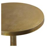 Fenkell Modern Handcrafted Aluminum Accent Table by Christopher Knight Home- Retail:$115.49