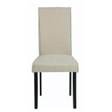 Kimonte Beige/Dark Brown Dining Chair, Set of 2 - Dining Height Retail:$149.99