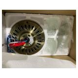 Hunter 52" Studio Series Antique Brass Ceiling Fan with Light Kit and Pull Chain Retail $169.99