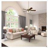 Hunter 52" Studio Series Antique Brass Ceiling Fan with Light Kit and Pull Chain Retail $169.99