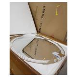 habitat decor round white mirror not broken