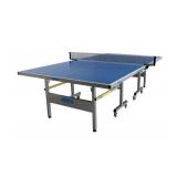 JOOLA Conversion Table Tennis Top with Metal Apron, Foam Backing, and Ping Pong Net Set, Regulation Size 9x5 ft, Blue, 1ct Clip On Net Set