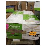 Hunter 52" Bennett Matte White Ceiling Fan with Light Kit and Remote