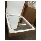 Crystal art gallery classic crome metal wall mirror 1x30x40in not broken