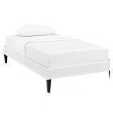 Tessie Twin Bed Frame with Squared Tapered Legs- Retail:$153.99 no headboard or footboard