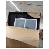 king headboard only faux leather white