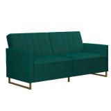 Novogratz Skylar Coil Futon Modern Sofa Bed and Couch