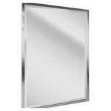 Crystal art gallery classic crome metal wall mirror 1x30x40in not broken