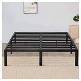 14in bed frame king black