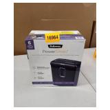 Fellowes - Powershred P-30C, 6 Sheet Cross Cut Paper Shredder - Black