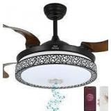 DewShrimp Smart Retractable Celing Fan With Light