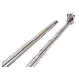 Design House 206060 Adjustable Closet Rod, 72-120", Polished Chrome