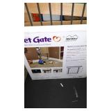 Mid WestÂ® Graphite Glow in the Dark Steel Pet Gate 29 Inch