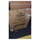 Regalo Open Area Baby Gate in White, up to 76" with Walk Through Door