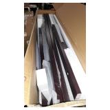 VASAGLE Toilet Storage Rack, Adjustable Bottom Bar, Brown