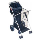 Rio Gear Deluxe Wonder Wheeler Folding Utility and Beach Cart, Navy