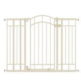 Summer Multi-Use Deco Extra Tall Walk-Thru Gate, Beige (28.5 - 48 Inch)