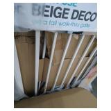 Summer Multi-Use Deco Extra Tall Walk-Thru Gate, Beige (28.5 - 48 Inch)