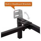 Amazon Basics Metal Bed Frame, 6-Leg Base for Box Spring and Mattress - Twin, 74.5 x 38.5-Inches, Tool-Free Easy Assembly