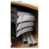 Whitmor Non Slip Door Shoe Rack-36 Fold Up, Nonslip Bars, 36-PAIR, White