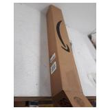 KenneyÂ® Chelsea 5/8" Standard Decorative Window Curtain Rod, 28-48", Black