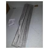 Madison Park Cordless Roman Shades-Fabric Privacy Panel Darkening Energy Efficient, Thermal Insulated Window Blind Treatment, for Bedroom, Living Room Decor, 33x64, Como, Grey