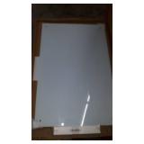 Glass 23X35 White Dry Erad3 Board (4mm glass thickness, 12"alum tray ) 1 Pc