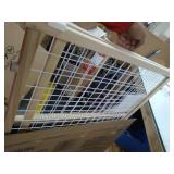 Toddleroo by North States 50" Wide Extra Wide Wire Mesh Baby Gate: Installs in Extra Wide Opening in Seconds Without damaging Wall. Pressure Mount. Fits 29.5"-50" Wide (32" Tall, Sustainable Hardwood)