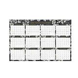 Blue Sky 2022 Laminated Erasable Wall Calendar, January 2022 - December 2022, Double Sided, 36" x 24", Baccara Dark (116053-22)