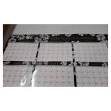 Blue Sky 2022 Laminated Erasable Wall Calendar, January 2022 - December 2022, Double Sided, 36" x 24", Baccara Dark (116053-22)