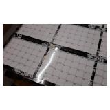 Blue Sky 2022 Laminated Erasable Wall Calendar, January 2022 - December 2022, Double Sided, 36" x 24", Baccara Dark (116053-22)