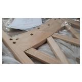 International Concepts 24-Inch Double X Stool, Unfinished