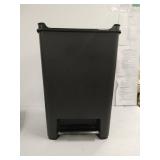 Rubbermaid Premier Series IV Step-On Trash Can for Home and Kitchen, with Stainless Steel Lid, 12.4 Gallon, Charcoal