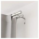 Umbra Cappa Double Curtain Rod, Includes 2 Matching Finials, Brackets & Hardware, 120 to 180-Inch, Nickel