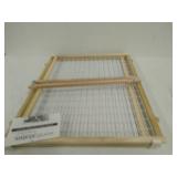 Toddleroo by North States 50" Wide Extra Wide Wire Mesh Baby Gate: Installs in Extra Wide Opening in Seconds Without damaging Wall. Pressure Mount. Fits 29.5"-50" Wide (32" Tall, Sustainable Hardwood)