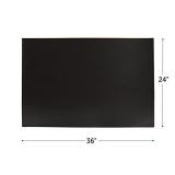 Artistic 24" x 36" Rhinolin II Ultra-Smooth Writing Pad Desk Mat with Antimicrobial Protection, Black