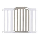 Summer Infant Chatham Post Safety Gate for Doorways & Stairways, with Auto-Close & Hold-Open, Grey Wash & White, 28.5 - 42 Inch