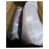 Brown Leather Armless Swivel Tilt Chair- Retail:$1039.99