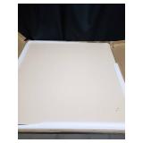 Kee 36" Square Mobile Breakroom Table- Grey/ Black- Retail:$249.99 DAMAGED - SEE PHOTOS, NO LEGS