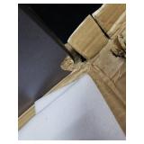 Kee 36" Square Mobile Breakroom Table- Grey/ Black- Retail:$249.99 DAMAGED - SEE PHOTOS, NO LEGS