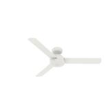 Hunter Presto 52 in. Indoor Matte White Ceiling Fan with Wall Control