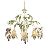 D Huarco Collection Chandelier Seashell Finish