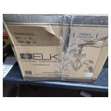 D Huarco Collection Chandelier Seashell Finish